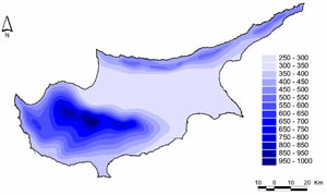 Υδρολογικός Χάρτης της Κύπρου